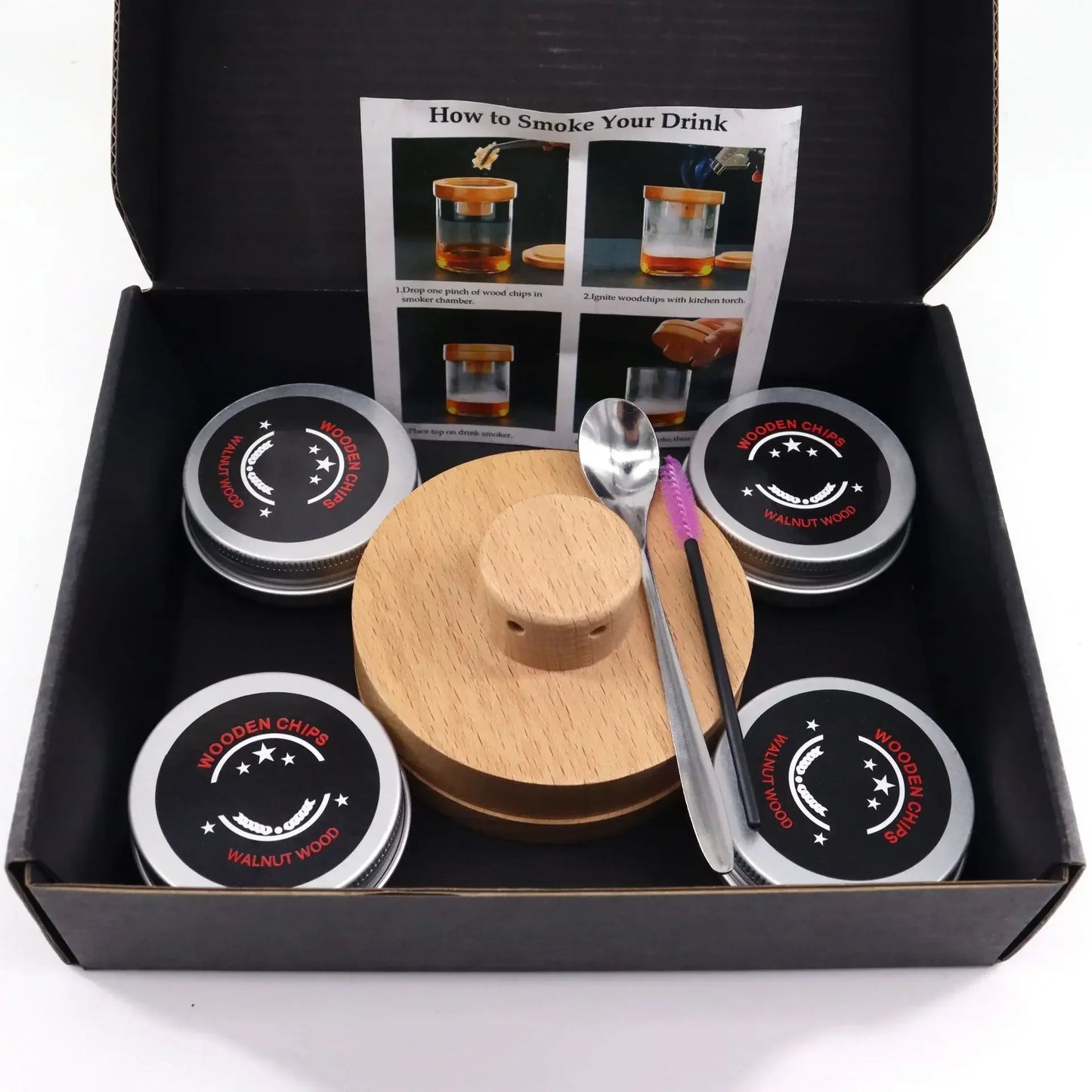 SMOKEVAULT™  Kit Premium de Defumação para Uísque e Coquetéis